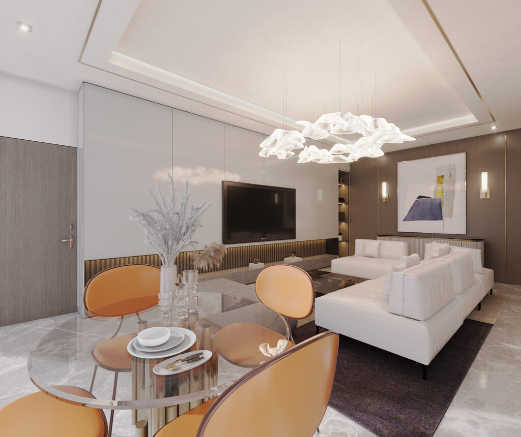 1BED APT - LIVING+DINING