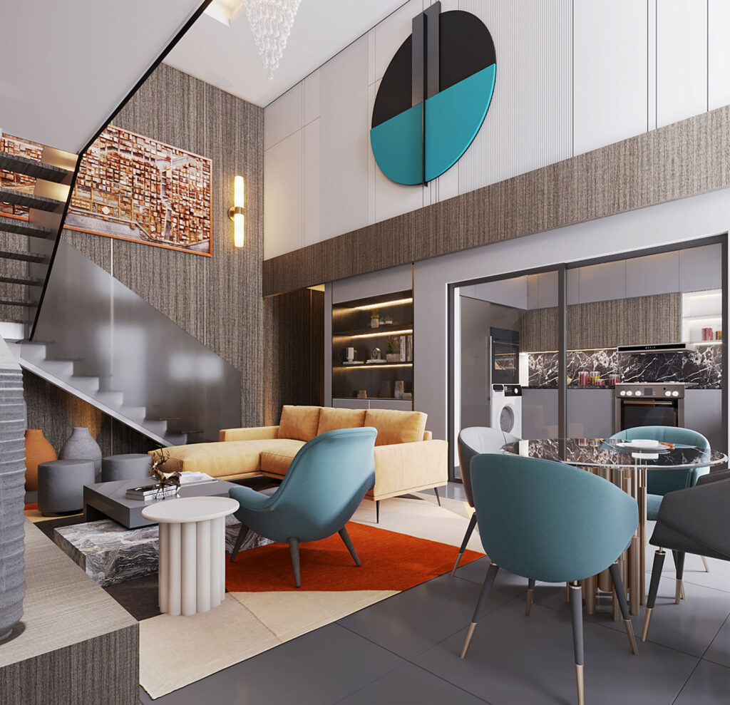 2BED-LOFT---LIVING+DINING+KITCHEN